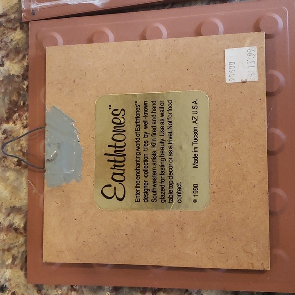 Set of 3 ceramic tiles by Earthtone Arizona - Picture 2 of 5
